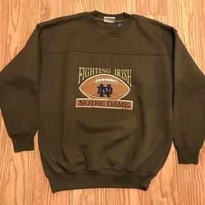 Crable sportswear notre dame crew neck size L